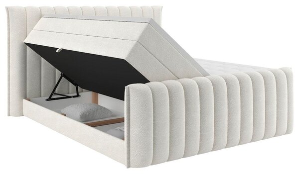 Premium Living Postelja Boxspring Lina, Krem Barva, 160x200