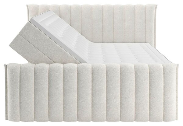 Premium Living Postelja Boxspring Lina, Krem Barva, 160x200