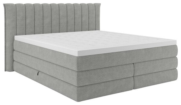 Premium Living Postelja Boxspring Lina, Siva, 160x200