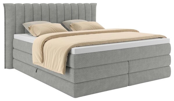 Premium Living Postelja Boxspring Lina, Siva, 160x200