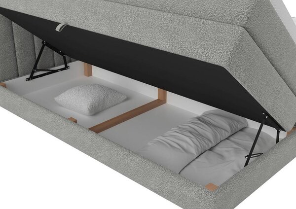 Premium Living Postelja Boxspring Lina, Siva, 160x200