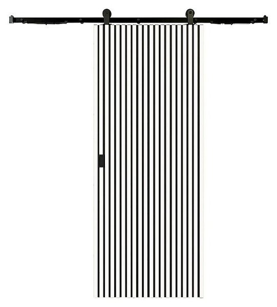 Lesena drsna vrata (850 x 2.000 mm, Bela)