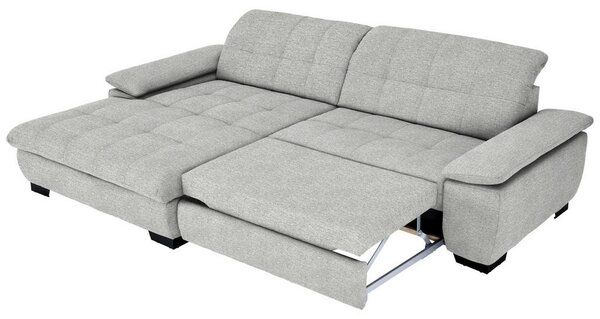 KOTNA SEDEŽNA GARNITURA, tkanina platinaste barve