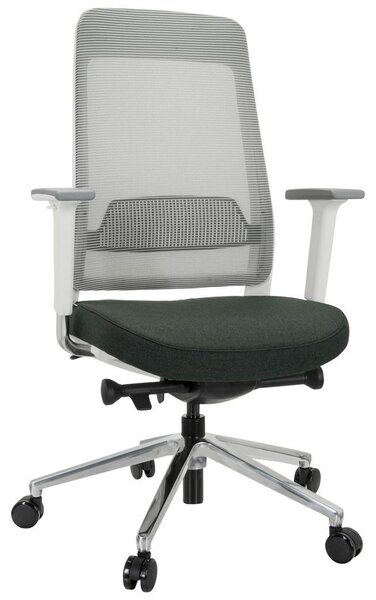 MID.YOU Pisarniški Stol Chiaro T2 White, Črna, Siva
