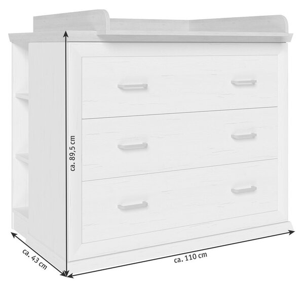 PREVIJALNA KOMODA CAMRON 110/89,5/43 cm