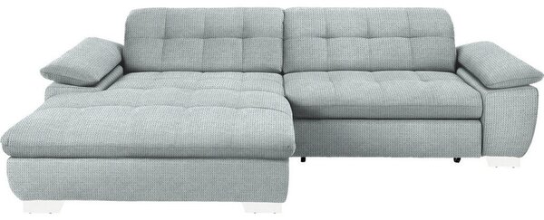 KOTNA SEDEŽNA GARNITURA, mikrovlakna platinaste barve