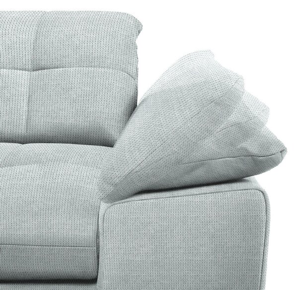 KOTNA SEDEŽNA GARNITURA, mikrovlakna platinaste barve