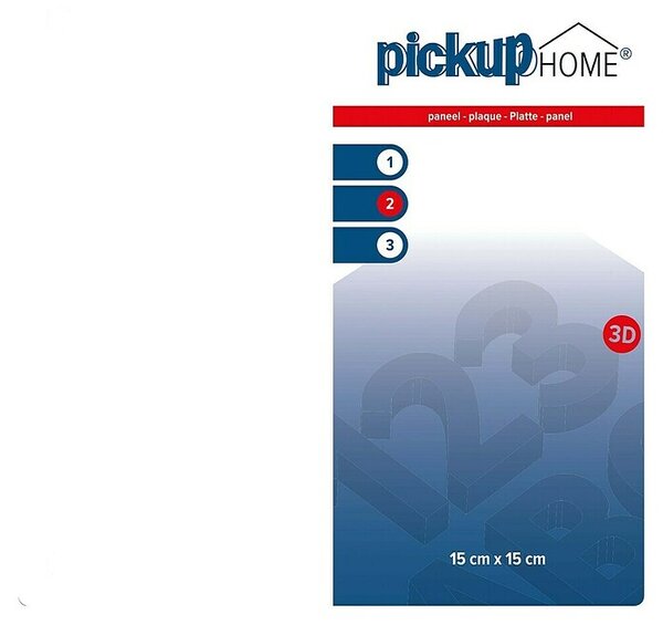 Pickup 3D Home Znak (Do x Š: 15 x 15 cm, Bele barve)