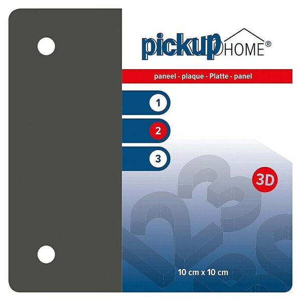 Pickup 3D Home Znak (Do x Š: 10 x 10 cm, Sive barve)