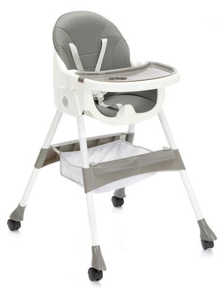 STOLČEK ZA HRANJENJE Finn 71/60/95 cm siva, bela