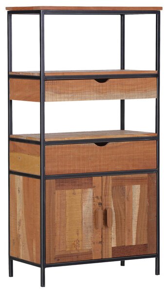 REGAL 78/150/40 cm črna