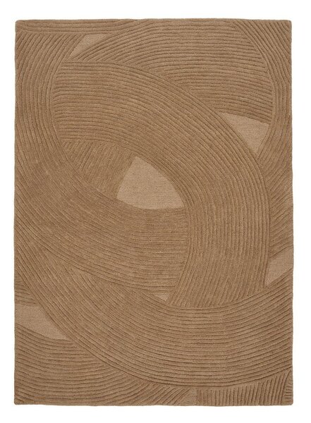 Ročno tkana volnena preproga v temni naravni barvi 160x230 cm Pune – House Nordic