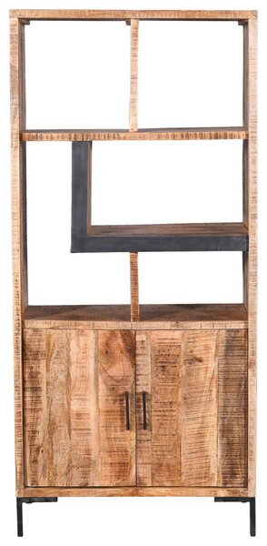 REGAL 88/192/40 cm naravne barve, črna