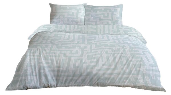 OBOJESTRANSKA POSTELJNINA FANCY 140/200 cm saten antracit