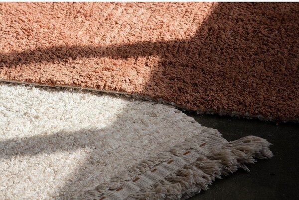 Opečnato oranžna/bež bombažna preproga 140x200 cm Duetto Toffee – Lorena Canals