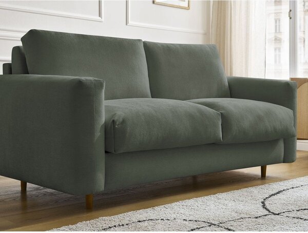 Zelena raztegljiva sedežna garnitura za spanje 220 cm Cocoone – Bobochic Paris