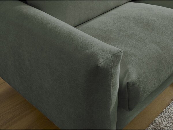 Zelena raztegljiva sedežna garnitura za spanje 220 cm Cocoone – Bobochic Paris