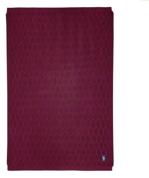 DEKORATIVNA ODEJA Twist 130/170 cm vinsko rdeča