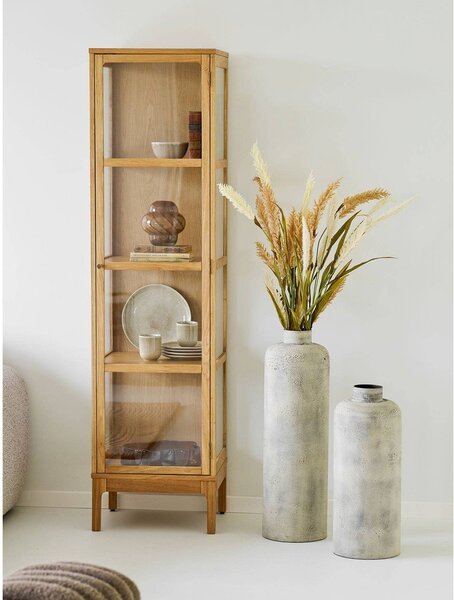 Kremno bela kovinska visoka vaza (višina 60,5 cm) Hou – House Nordic