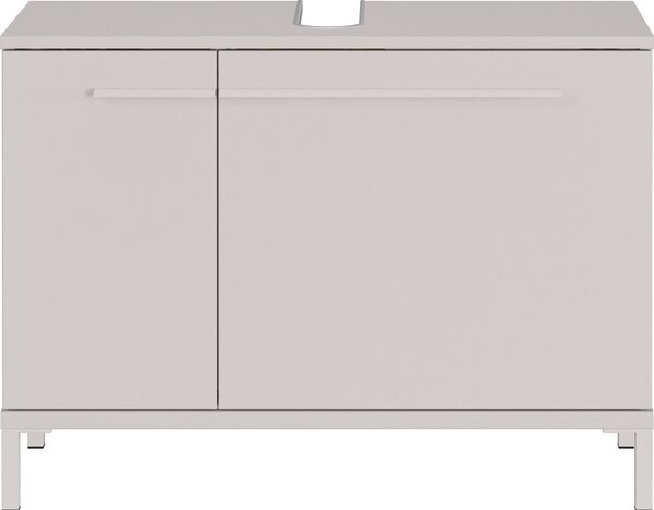Kremno bela omarica za pod umivalnik v mat dekorju 80x59 cm Laurino – Germania