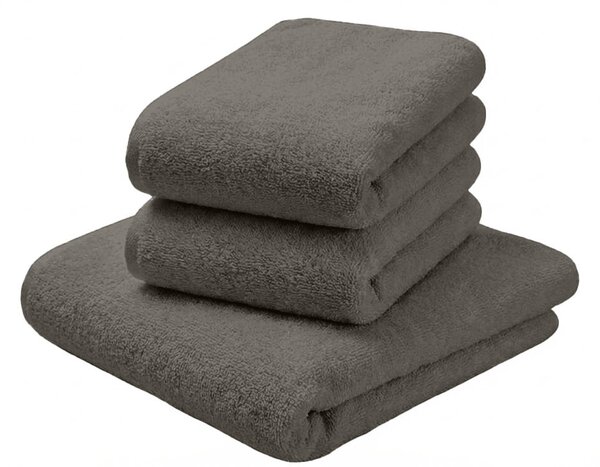 Brisača NORIELLE 70x140 cm temno siva, 100% bombaž