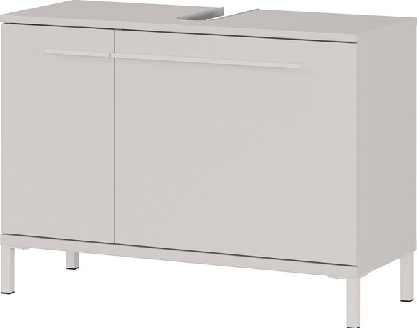 Kremno bela omarica za pod umivalnik v mat dekorju 80x59 cm Laurino – Germania
