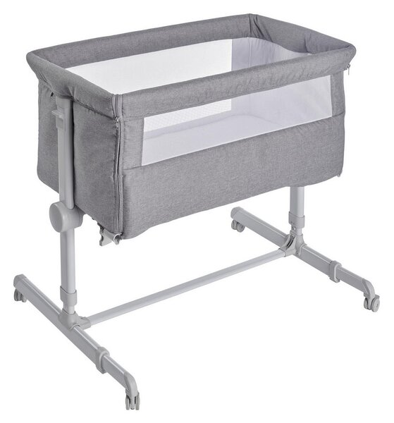 OBPOSTELJNA POSTELJICA BASIC 81/56/89 cm siva, bela