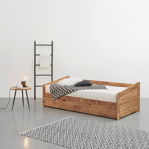 RAZTEGLJIVA POSTELJA 90 cm x 200 cm , barve hrasta
