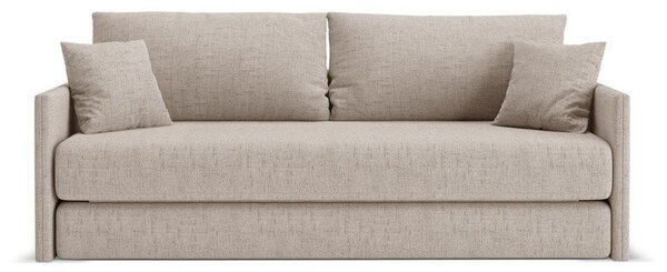 Svetlo rjava raztegljiva sedežna garnitura iz šenilje 209 cm Shannon – Cosmopolitan Design