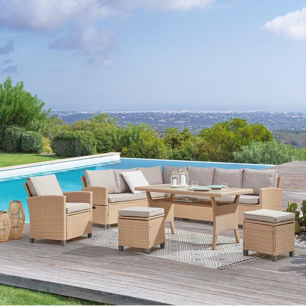 Beldano Lounge Garnitura Porto-multi, Svetlo Rjava, 6-Delni Set
