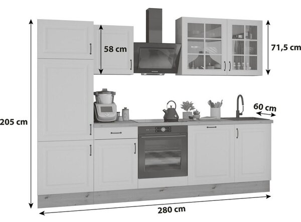 Livetastic Kuhinjski Blok Brez Aparatov Stina, 280cm