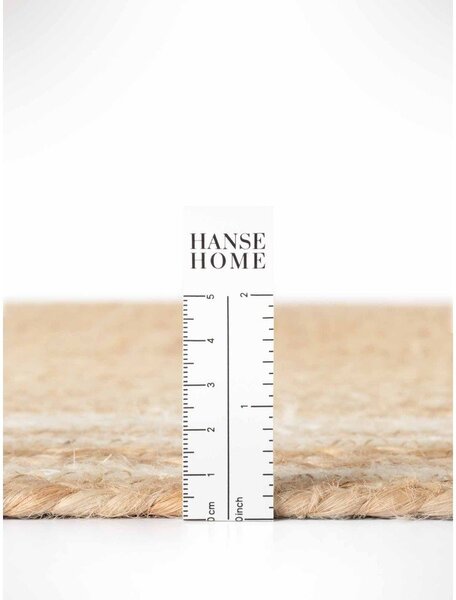 Obojestranska ročno tkana preproga iz jute v kremno beli in naravni barvi 120x170 cm Jutta – Hanse Home
