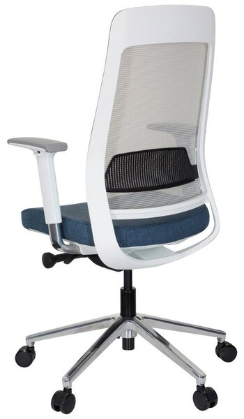 MID.YOU Pisarniški Stol Chiaro T1 White, Modra, Siva