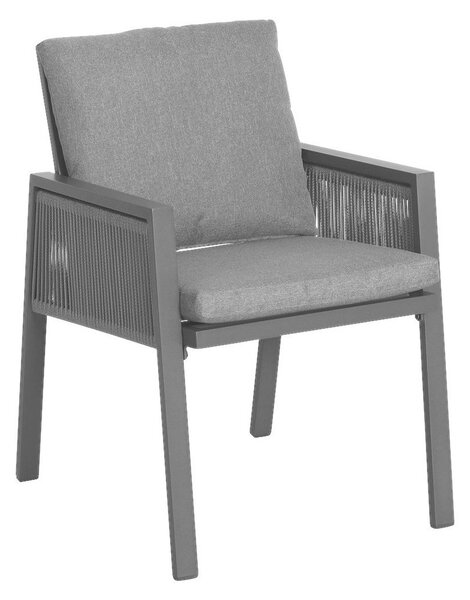 LOUNGE NASLANJAČ tkanina aluminij