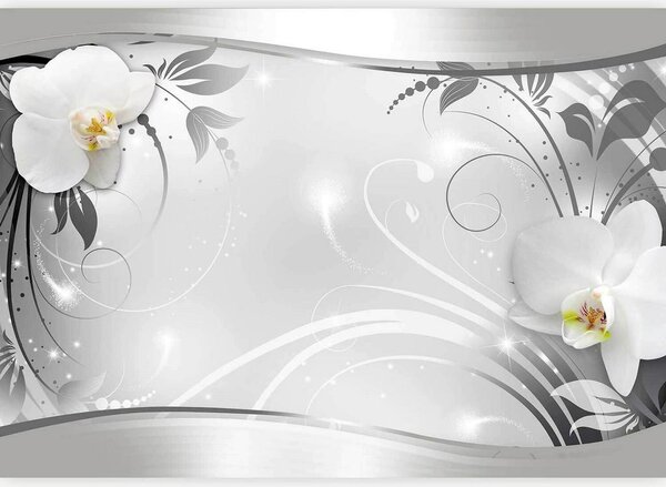 Artgeist Fototapeta Silver Abstract, 150x105cm