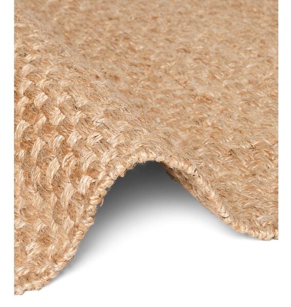 Obojestranski ročno tkan tekač iz jute v naravni barvi 80x200 cm Fjord – Hanse Home