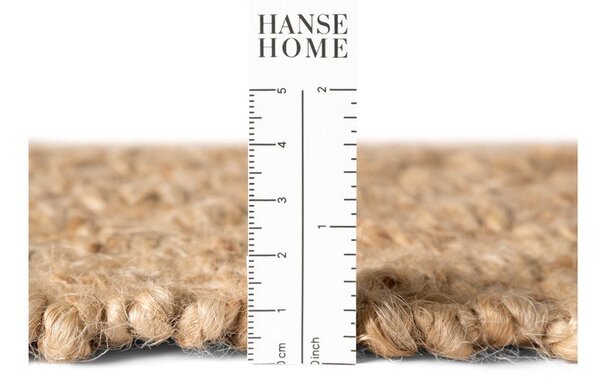 Obojestranski ročno tkan tekač iz jute v naravni barvi 80x200 cm Fjord – Hanse Home