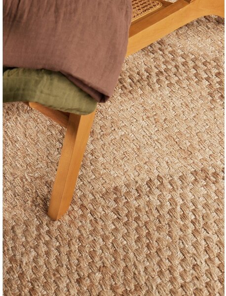 Obojestranska ročno tkana preproga iz jute v naravni barvi 120x170 cm Fjord – Hanse Home