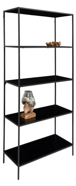 Črn kovinski regal 80x170x36 cm Vita – House Nordic
