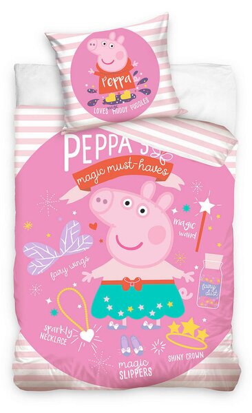 OTROŠKA POSTELJNINA 135/200 cm tkanina pink