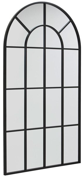 STENSKO OGLEDALO, 100/180/3 cm kovina, steklo, leseni material