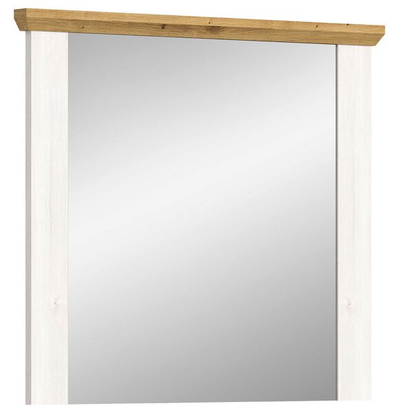 STENSKO OGLEDALO, 78/70/4 cm leseni material