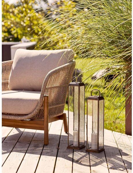 Kovinska/steklena lanterna (višina 49 cm) Herslev – House Nordic