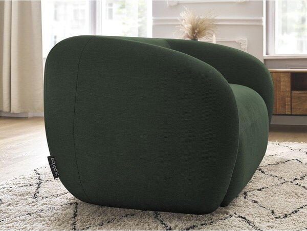 Zelena sedežna garnitura iz šenilje 160 cm Celine – Bobochic Paris