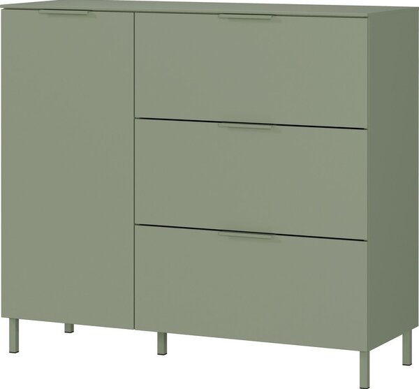 Zelena omarica v mat dekorju 109x98x40 cm Savoca – Germania