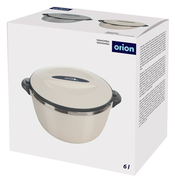 Kremno bela termovka za hrano 6 l Termo – Orion