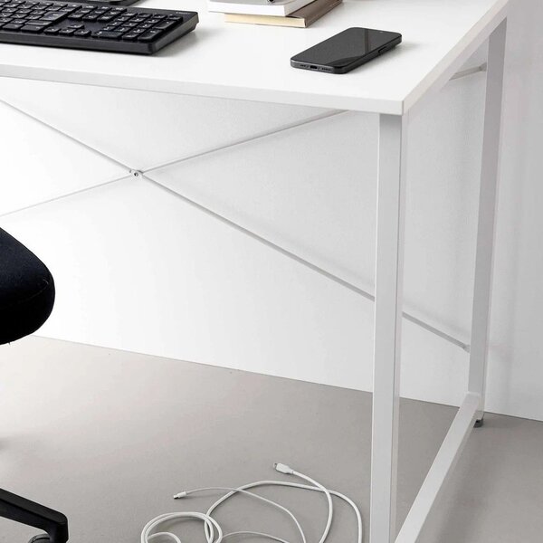 Beli kovinski organizatorji v kompletu 5 ks za kable Smart – YAMAZAKI