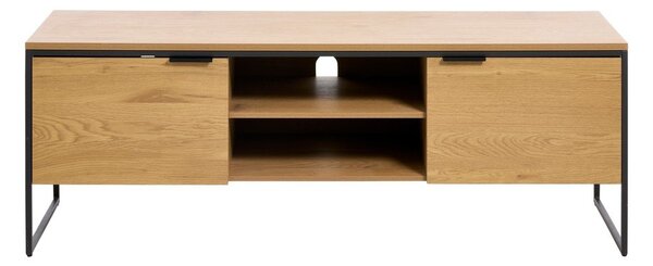 TV omarica v hrastovem dekorju v naravni barvi 155x55x45 cm Cesura – Unique Furniture