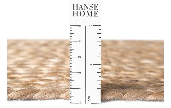 Obojestranska ročno tkana okrogla preproga iz jute v naravni barvi ø 150 cm Basil – Hanse Home