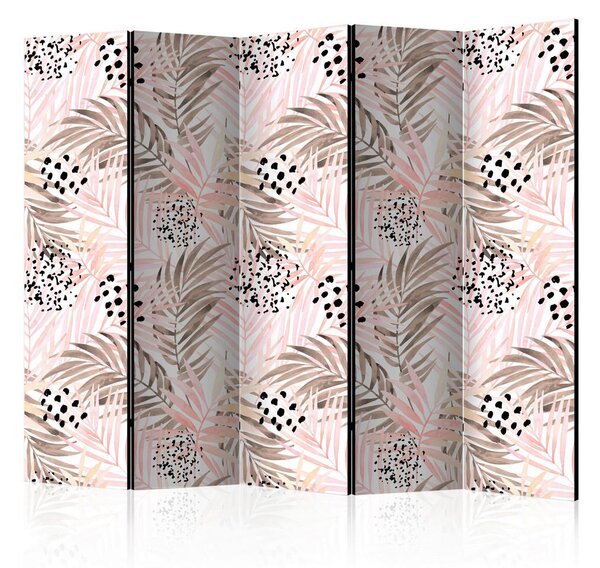 PARAVAN 225/172/3 cm bela, pink